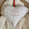 veilleuse bébé personnalisée cœur en tissu double gaze lumière douce