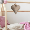 veilleuse bébé personnalisée cœur suspendue chambre bébé décoration