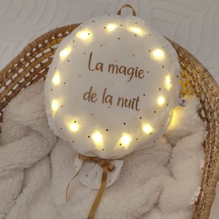 veilleuse bébé personnalisée ballon LED lumière douce magie de la nuit