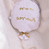 veilleuse ballon bébé personnalisée mon amour en tissu double gaze décoration chambre bébé