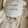 veilleuse ballon tissu personnalisée inscription magie de la nuit décoration bébé