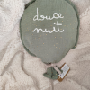 veilleuse ballon bébé verte personnalisée douce nuit tissu double gaze