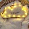 veilleuse nuage bébé personnalisée corse in i nivuli lumière LED tissu Oeko Tex