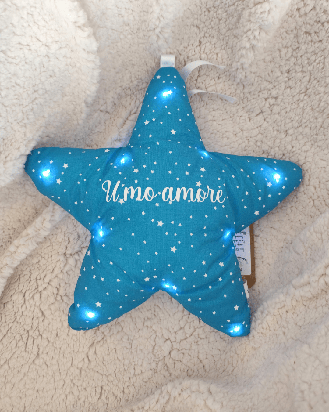 Veilleuse étoile en tissu