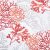 tissu matelassé en double gaze de coton motif corail